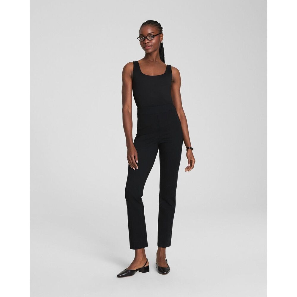Spanx Ponte Slim Straight Black Sz Medium Pants